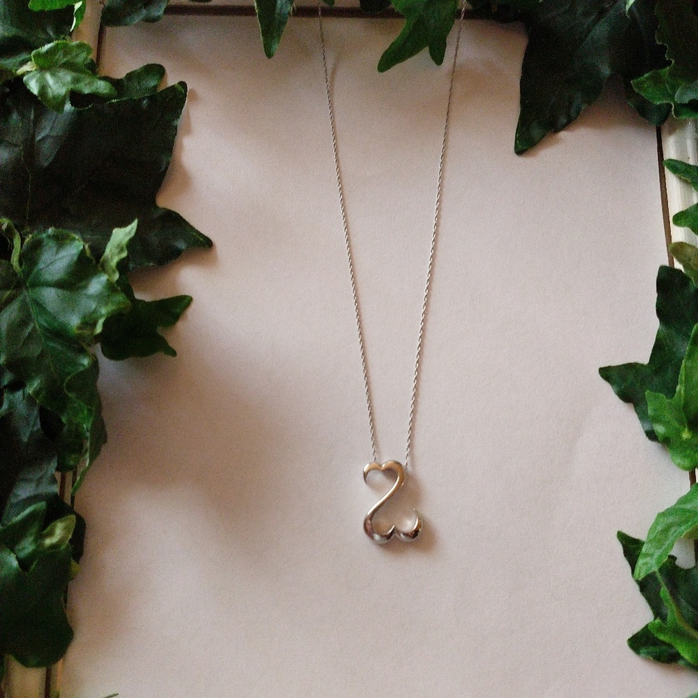 SS 925 Open Heart Necklace.